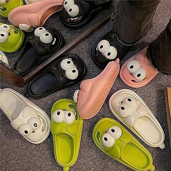 🔥Halloween Gifts🔥3D Big Eye Dog Fun Cartoon Eva Slippers
