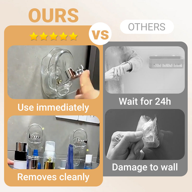 đ„New Upgrade đHot Sale 50% Offđ„Suction Cup Storage Rack with Drain HoleăFactory direct salesă