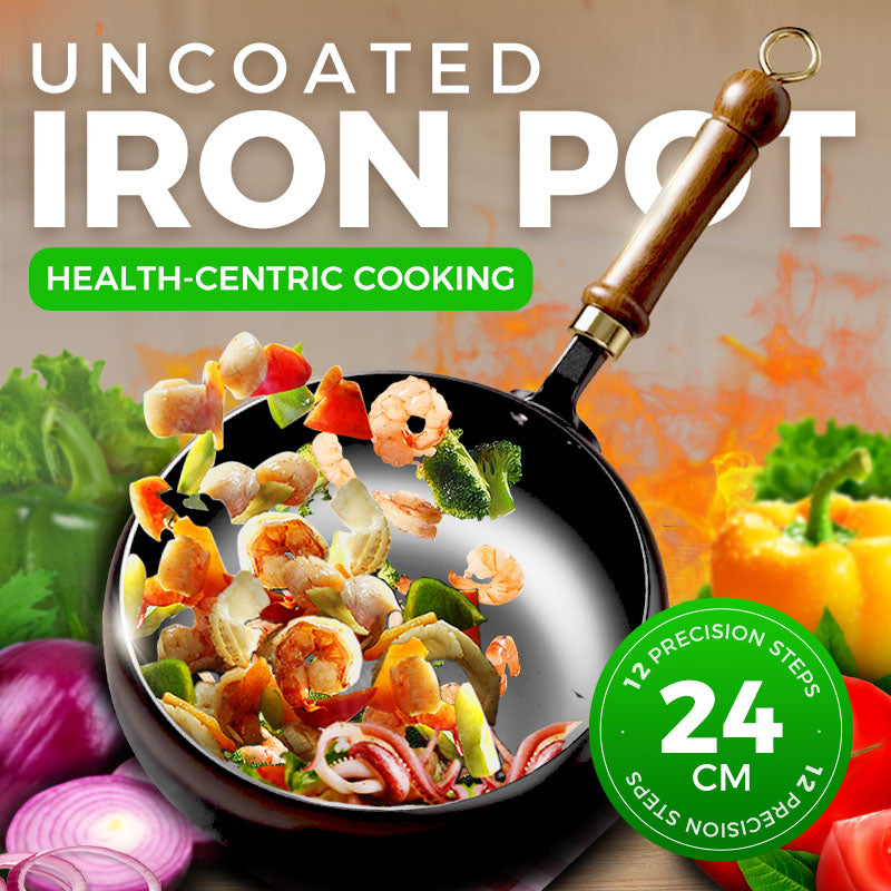 Uncoated Thick Iron Pot——Last Day Special 50% Off⌛