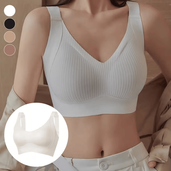 šBuy 1 Get 3 PacksšWomen's Ribbed Push Up Adjustable Wireless Bra