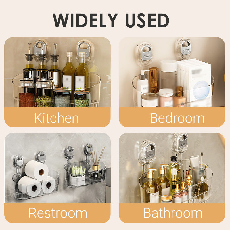 đ„New Upgrade đHot Sale 50% Offđ„Suction Cup Storage Rack with Drain HoleăFactory direct salesă