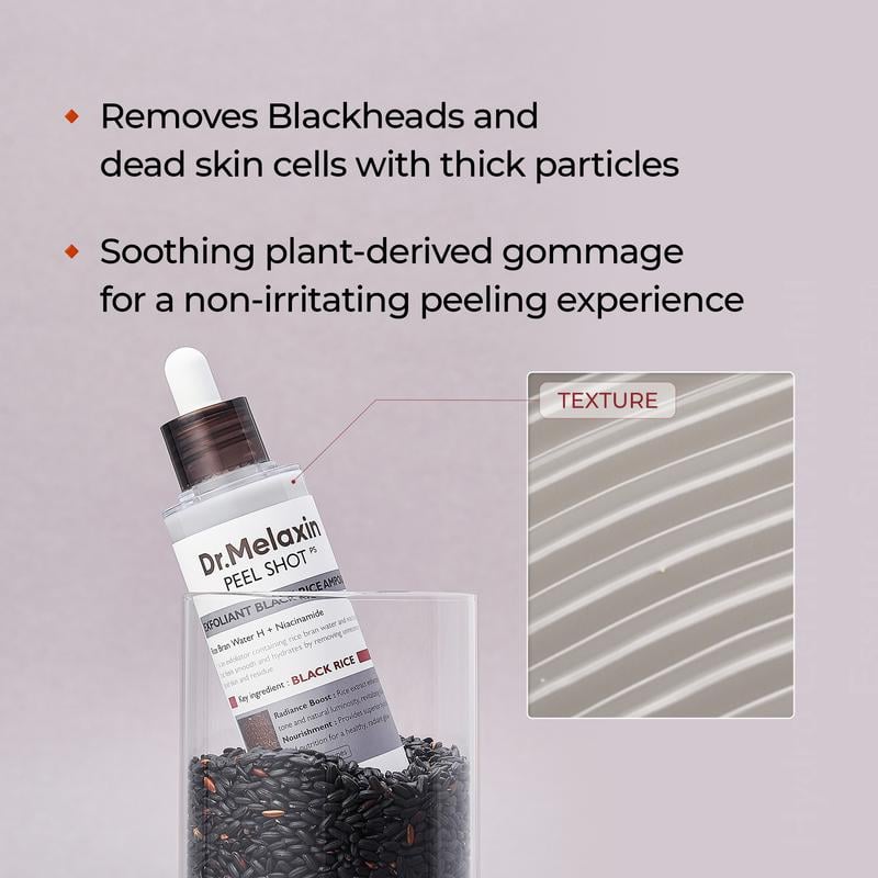 Peel Shot Glow Rice Ampoule Duo - Serums for Brightening, Exfoliating, and Moisturizing - Suitable for All Skin Types