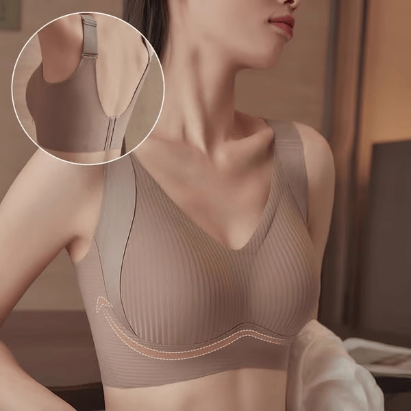 šBuy 1 Get 3 PacksšWomen's Ribbed Push Up Adjustable Wireless Bra