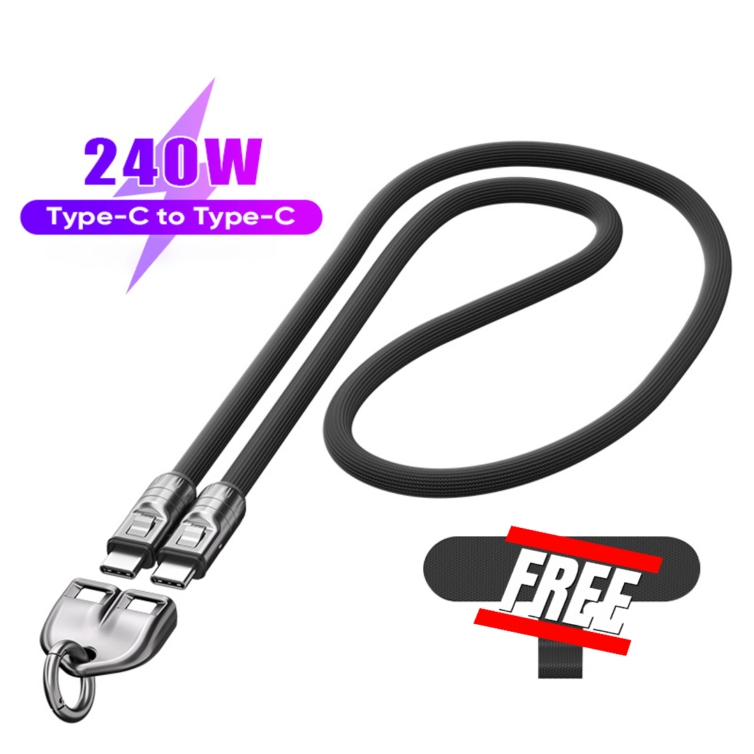 ⚡C to C 240W Charging Cable with Wearable Bracelet Design