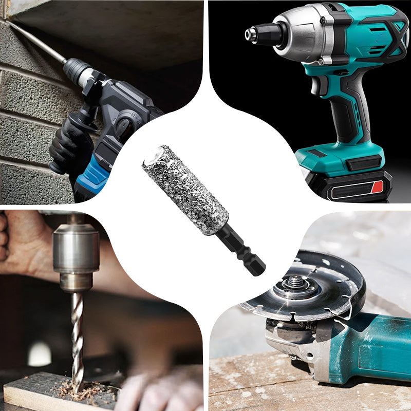 2-in-1 Hexagonal Shank Brazing Dry Drilling Specialized Hole Opener