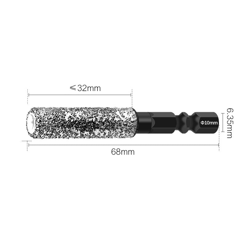 2-in-1 Hexagonal Shank Brazing Dry Drilling Specialized Hole Opener
