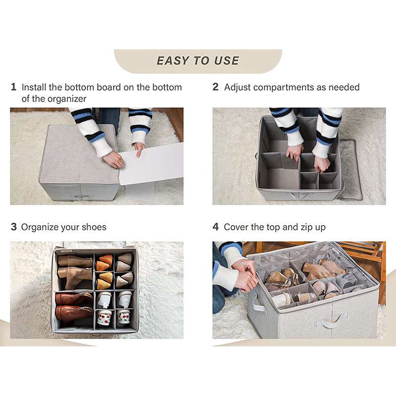 👟Transparent, foldable PVC shoe box, waterproof shoe organiser for the office