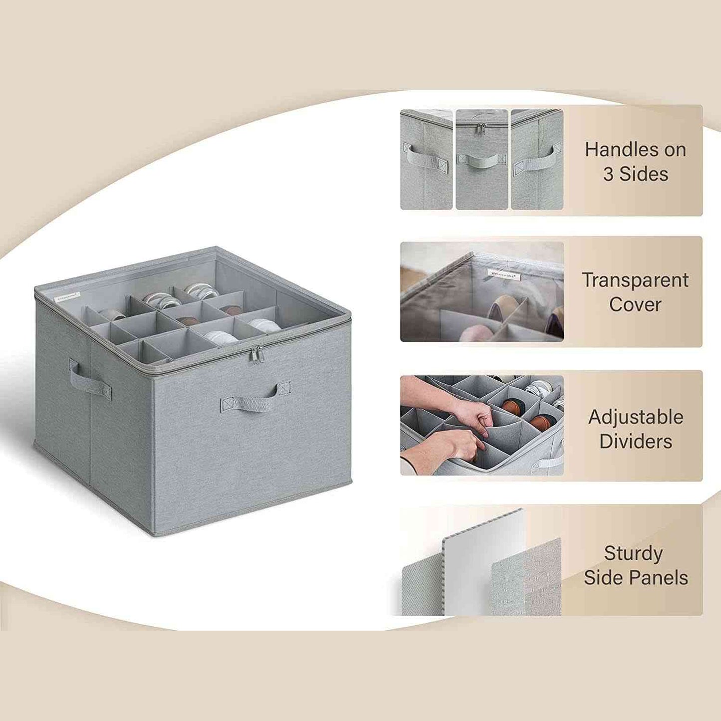 👟Transparent, foldable PVC shoe box, waterproof shoe organiser for the office