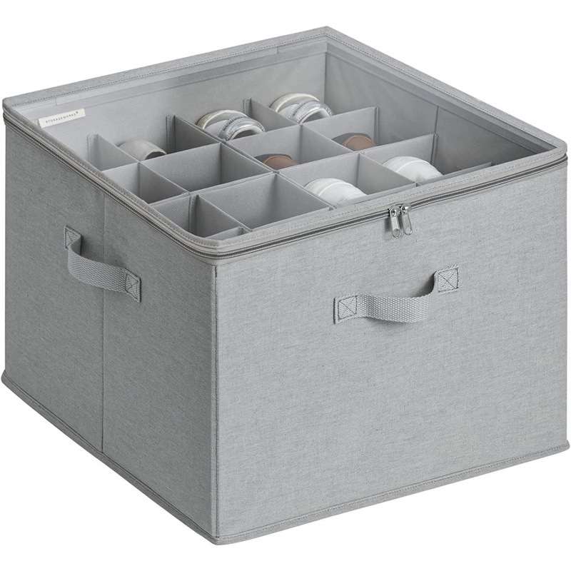 👟Transparent, foldable PVC shoe box, waterproof shoe organiser for the office