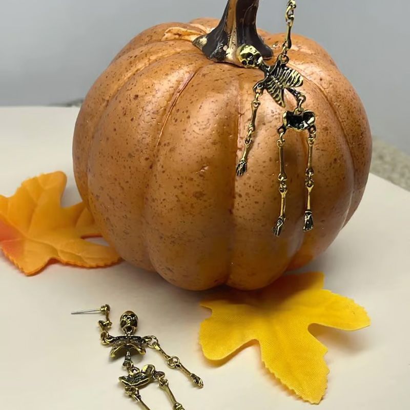 🎅 Halloween Pre-sale 🎁Jointed Skeleton Dangle Long Earrings