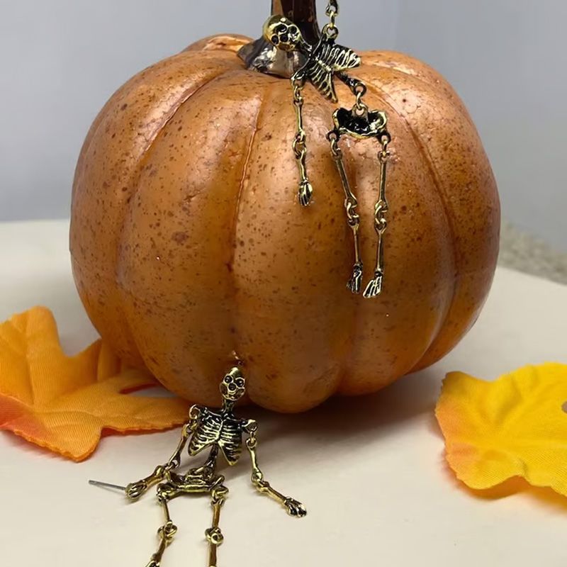 🎅 Halloween Pre-sale 🎁Jointed Skeleton Dangle Long Earrings