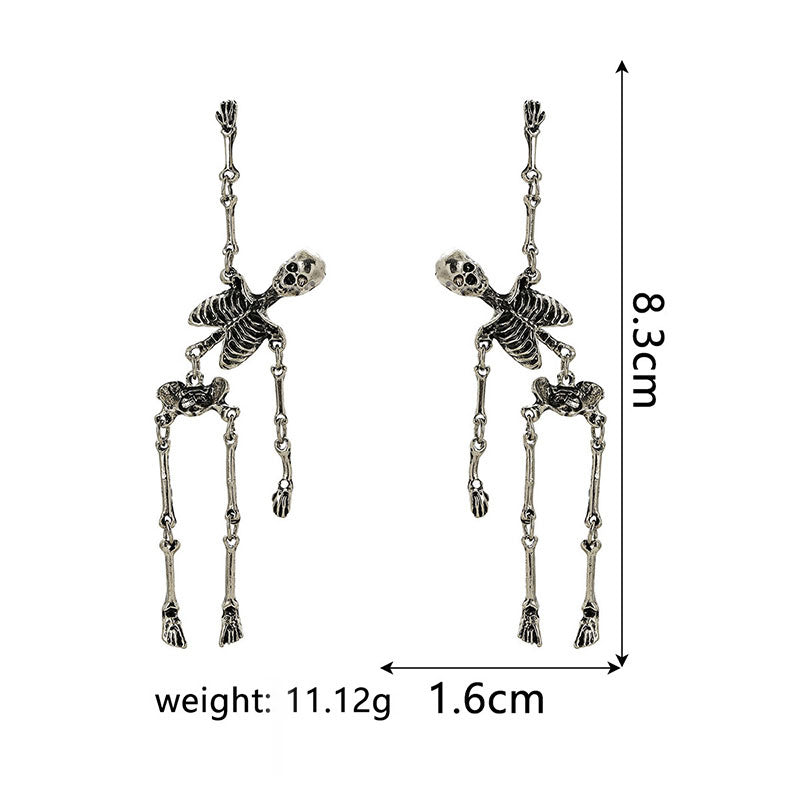 🎅 Halloween Pre-sale 🎁Jointed Skeleton Dangle Long Earrings