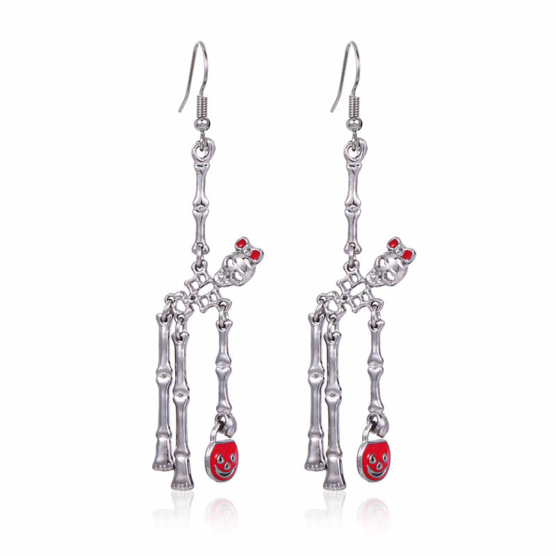 🎅 Halloween Pre-sale 🎁Jointed Skeleton Dangle Long Earrings