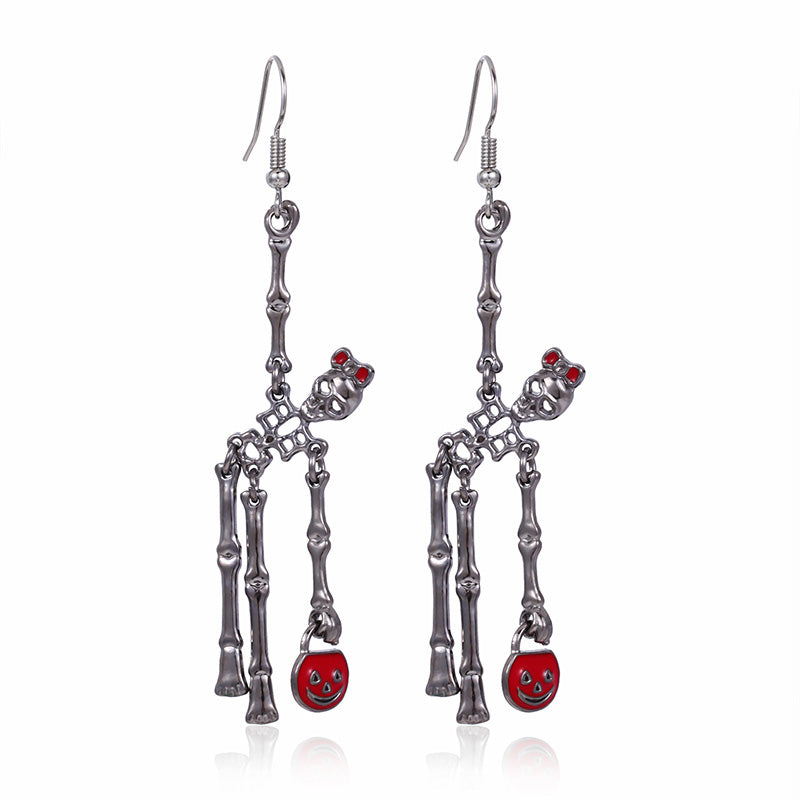 🎅 Halloween Pre-sale 🎁Jointed Skeleton Dangle Long Earrings