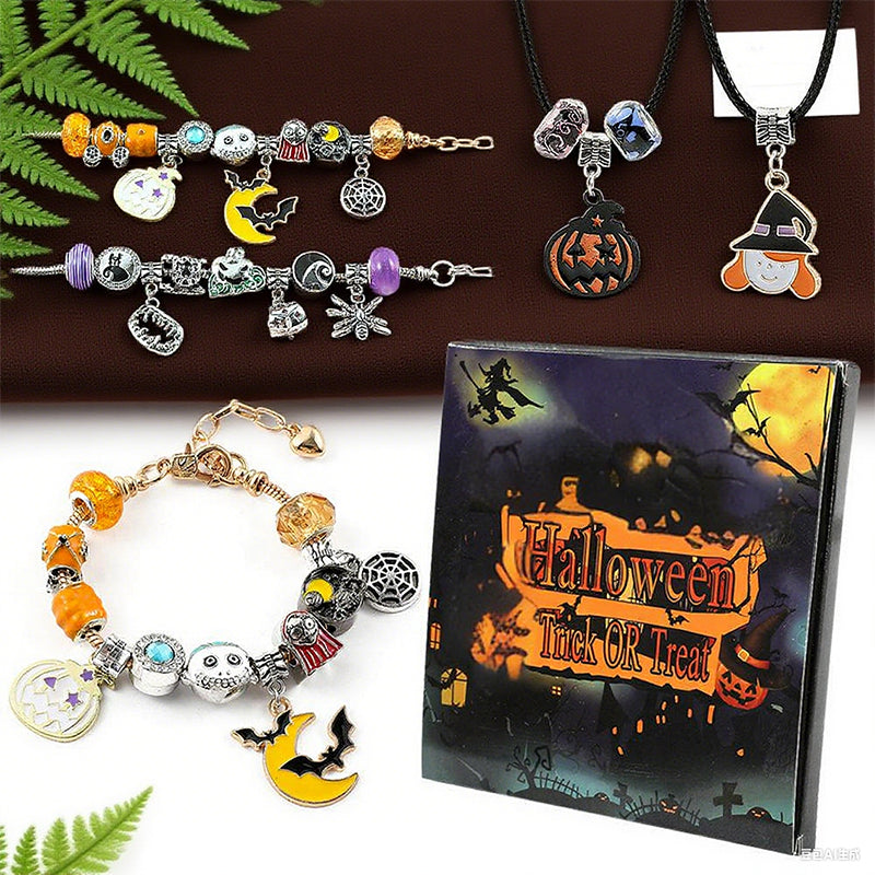 Kids' Halloween DIY Bracelet & Necklace Set