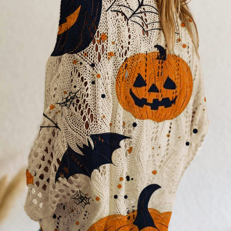 🎃Halloween 50% Off Special Offer💓Women's Halloween Loose Fit Batwing Knit Sweater