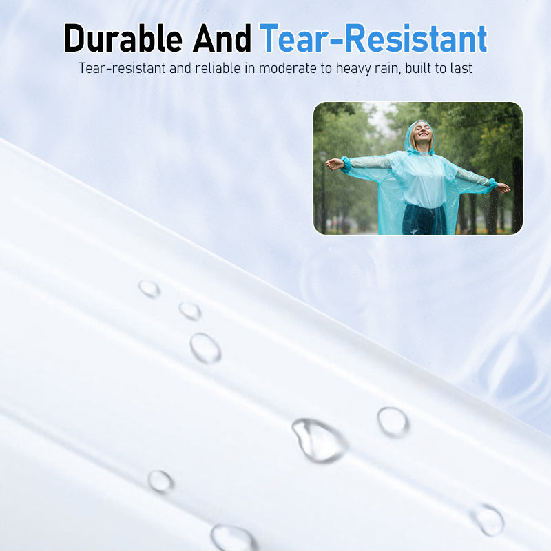 🌧️ BUY 2 GET 1 FREE! ✨ Portable Rain Poncho for Adults - Lightweight & Waterproof, Packable for Emergency or Outdoor Use 🏕️📦