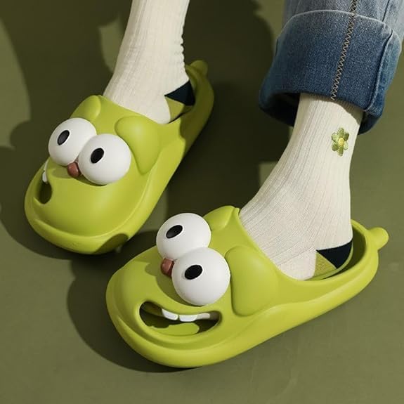 🔥Halloween Gifts🔥3D Big Eye Dog Fun Cartoon Eva Slippers