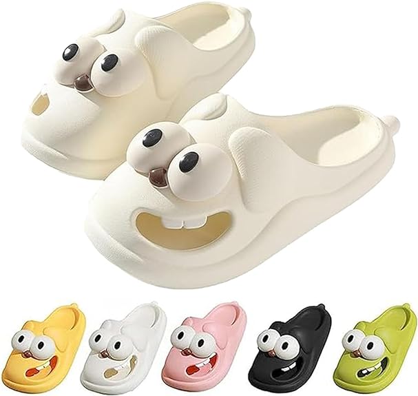 🔥Halloween Gifts🔥3D Big Eye Dog Fun Cartoon Eva Slippers