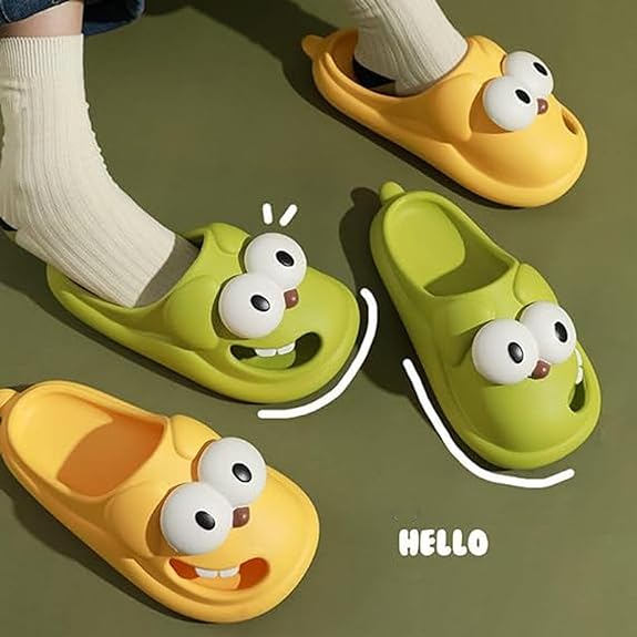🔥Halloween Gifts🔥3D Big Eye Dog Fun Cartoon Eva Slippers
