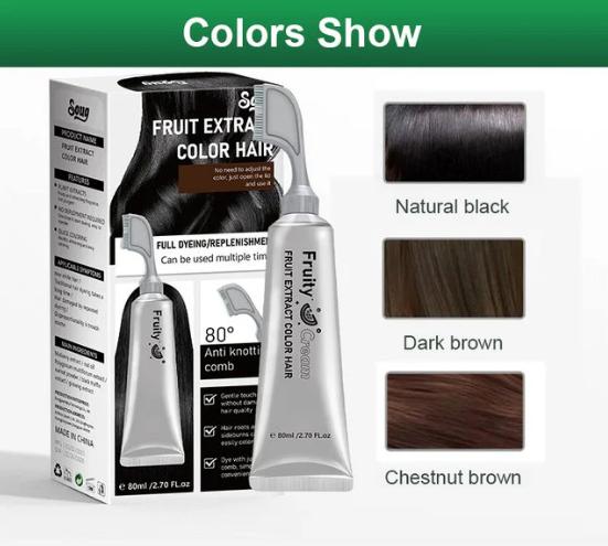 🔥2025 Hot Sale🔥Fruit Essence Hair Dyeing Comb