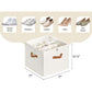👟Transparent, foldable PVC shoe box, waterproof shoe organiser for the office