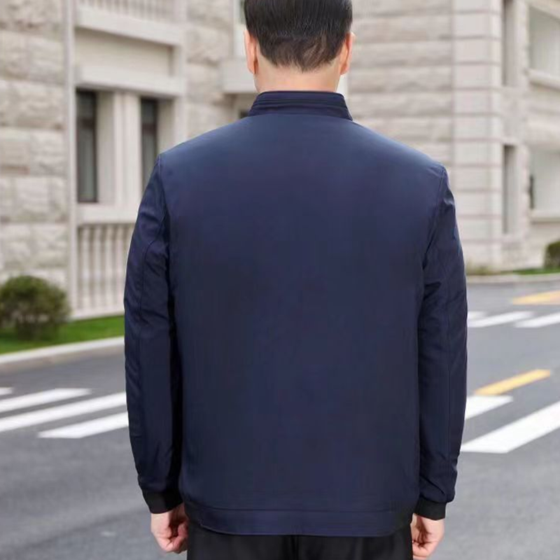🔥Limited stock available 50% OFF🔥Men's Solid Color Zip Up Warm Jacket -💪Anti-wrinkle, windproof, rainproof and snowproof!