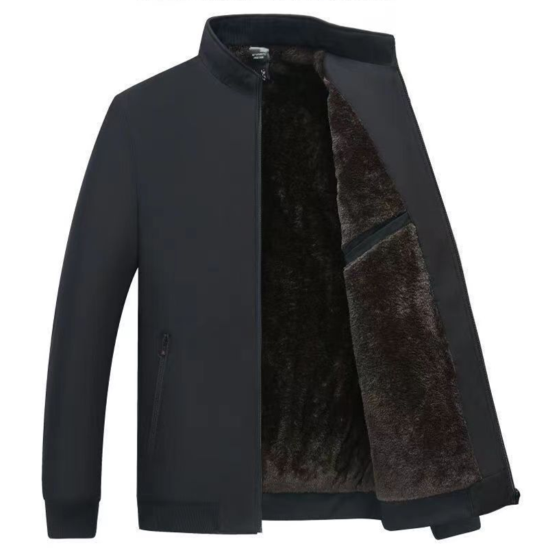 🔥This Week's Special Price:£21.99!!🧥💦Men's Solid Color Zip Up Warm Jacket -❄️Anti-wrinkle, windproof, rainproof and snowproof!