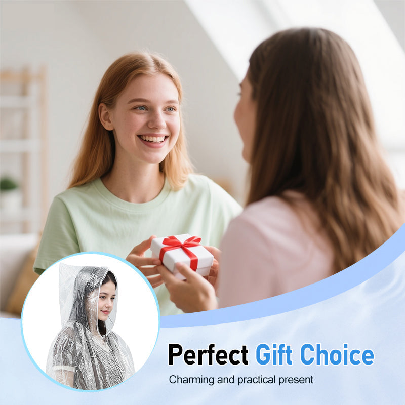 🌧️ BUY 2 GET 1 FREE! ✨ Portable Rain Poncho for Adults - Lightweight & Waterproof, Packable for Emergency or Outdoor Use 🏕️📦