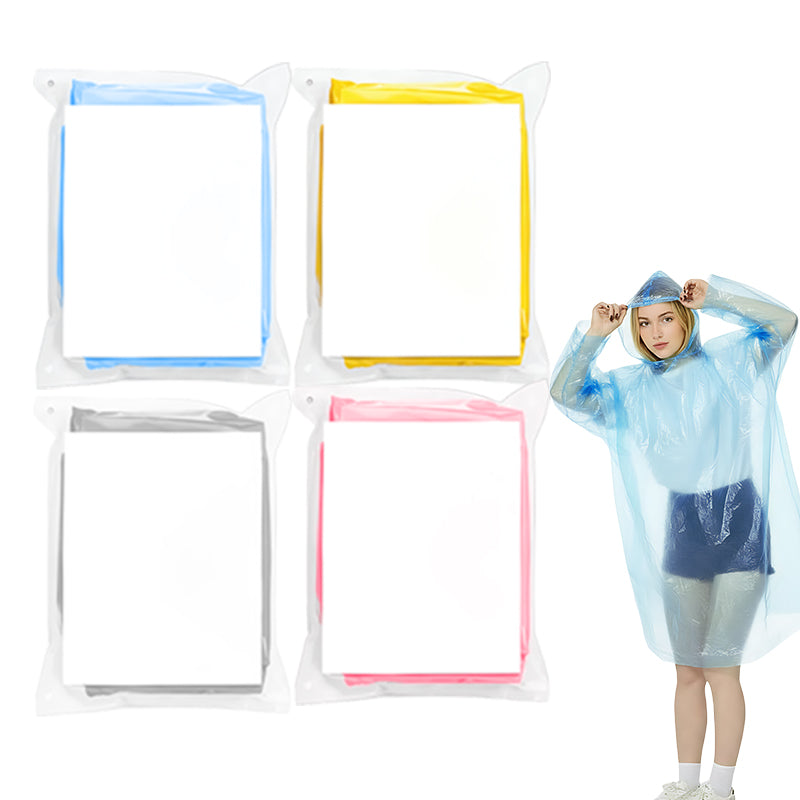 🌧️ BUY 2 GET 1 FREE! ✨ Portable Rain Poncho for Adults - Lightweight & Waterproof, Packable for Emergency or Outdoor Use 🏕️📦